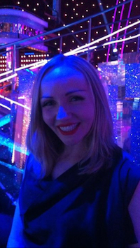 Belle Erskine singing at Strictly Come Dancing