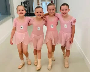 Royal Academy of Dance Exam Success 2025 - 4 ballet students
