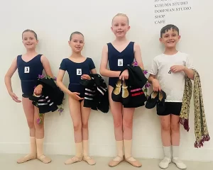 Royal Academy of Dance Exam Success 2025 - 4 ballet students